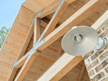 Beautiful wood building | Residents club community perk
